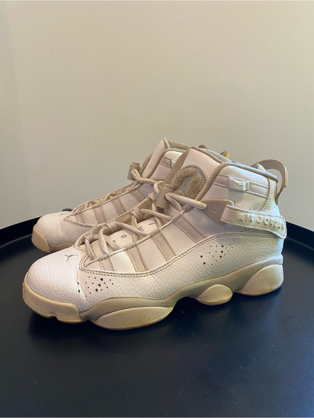 Air Jordan 6 Rings Cream Sneakers